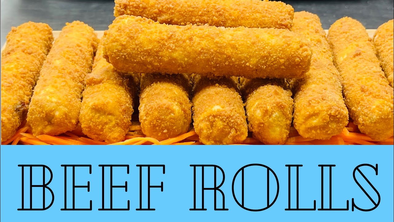 Beef rolls /গরুর মাংসের রোল/رولات لحم by chef sharif.