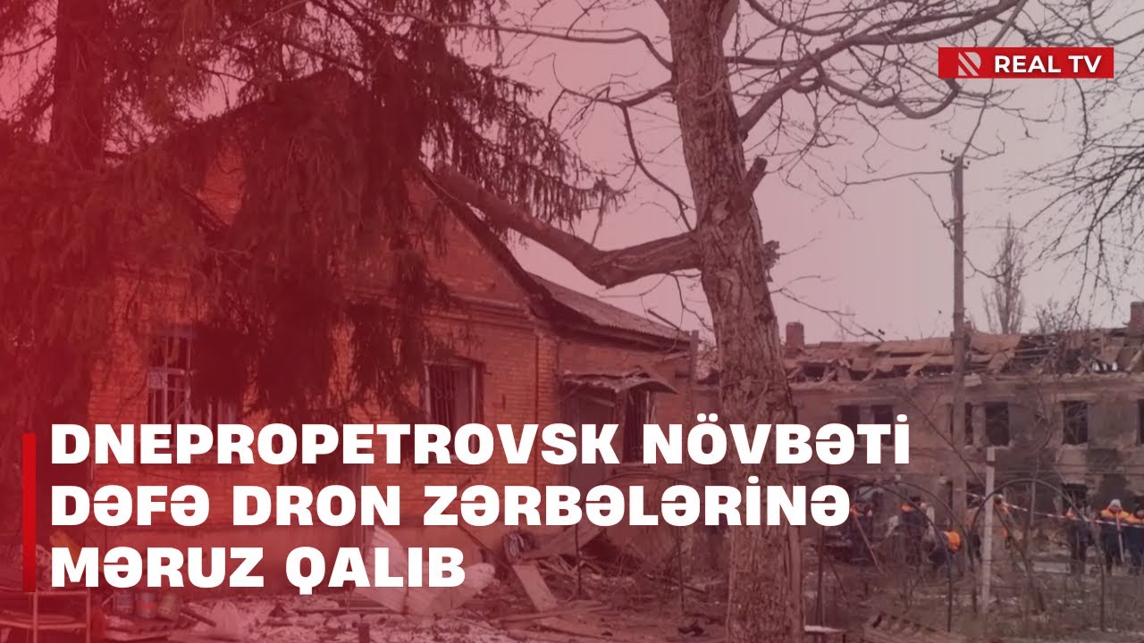 Dnepropetrovsk növbəti dəfə dron zərbələrinə məruz qalıb