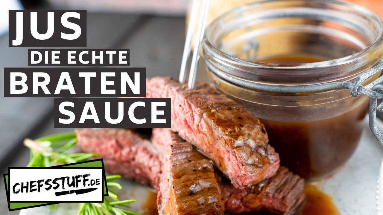 Rinderjus | die dunkle leckere Bratensoße selber kochen | Demi Glace | Grundsoße | JUS