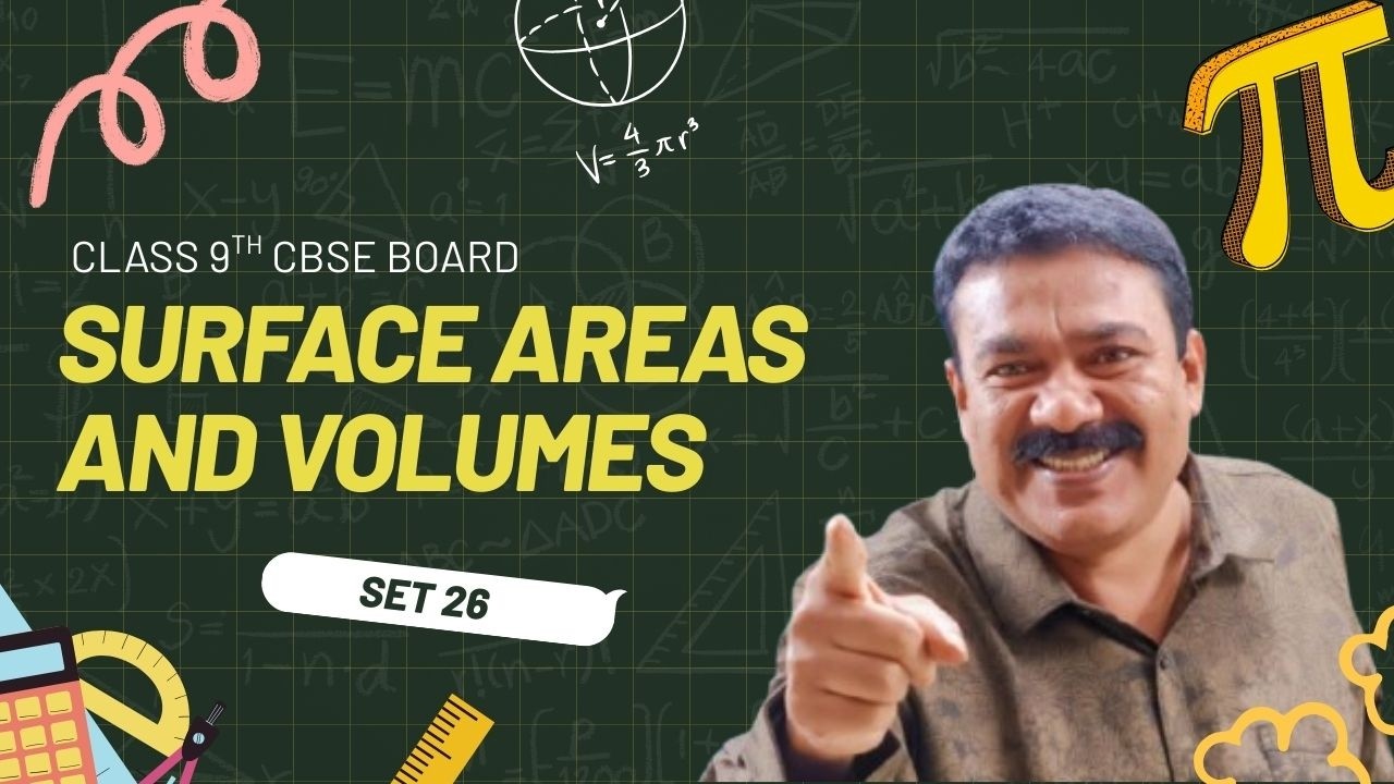 9th CBSE | Surface Areas and Volumes | Set 26 | Reji Jose Tuition