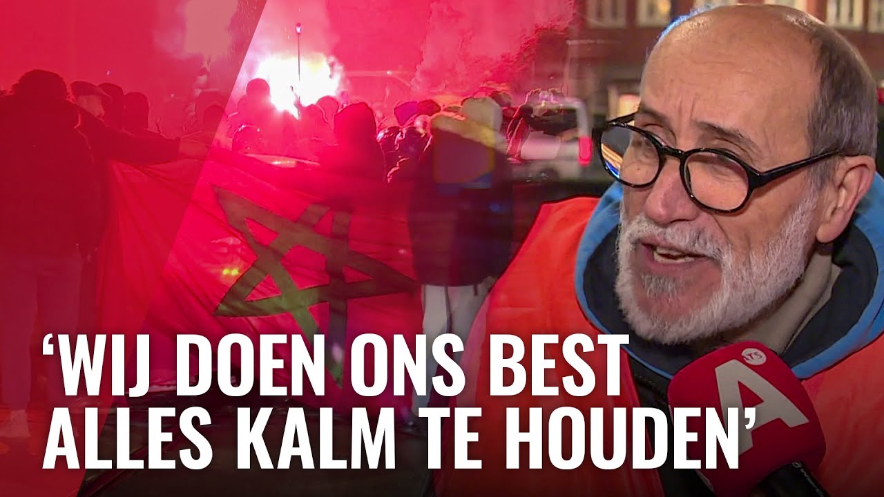 Zo verliep de avond na winst Marokko op het Mercatorplein