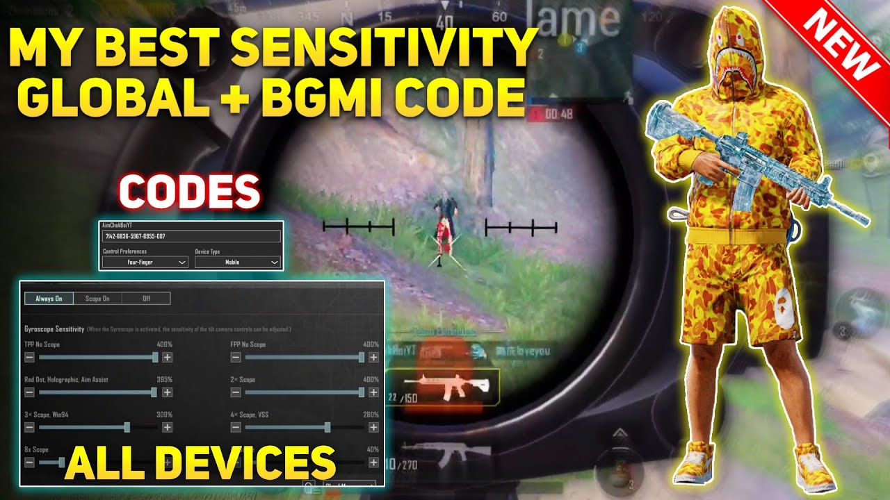 New Update 2.1/2.2🔥BEST Sensitivity CODE+Control Setting PUBG Mobile | BGMI After Update 2.1/2.2