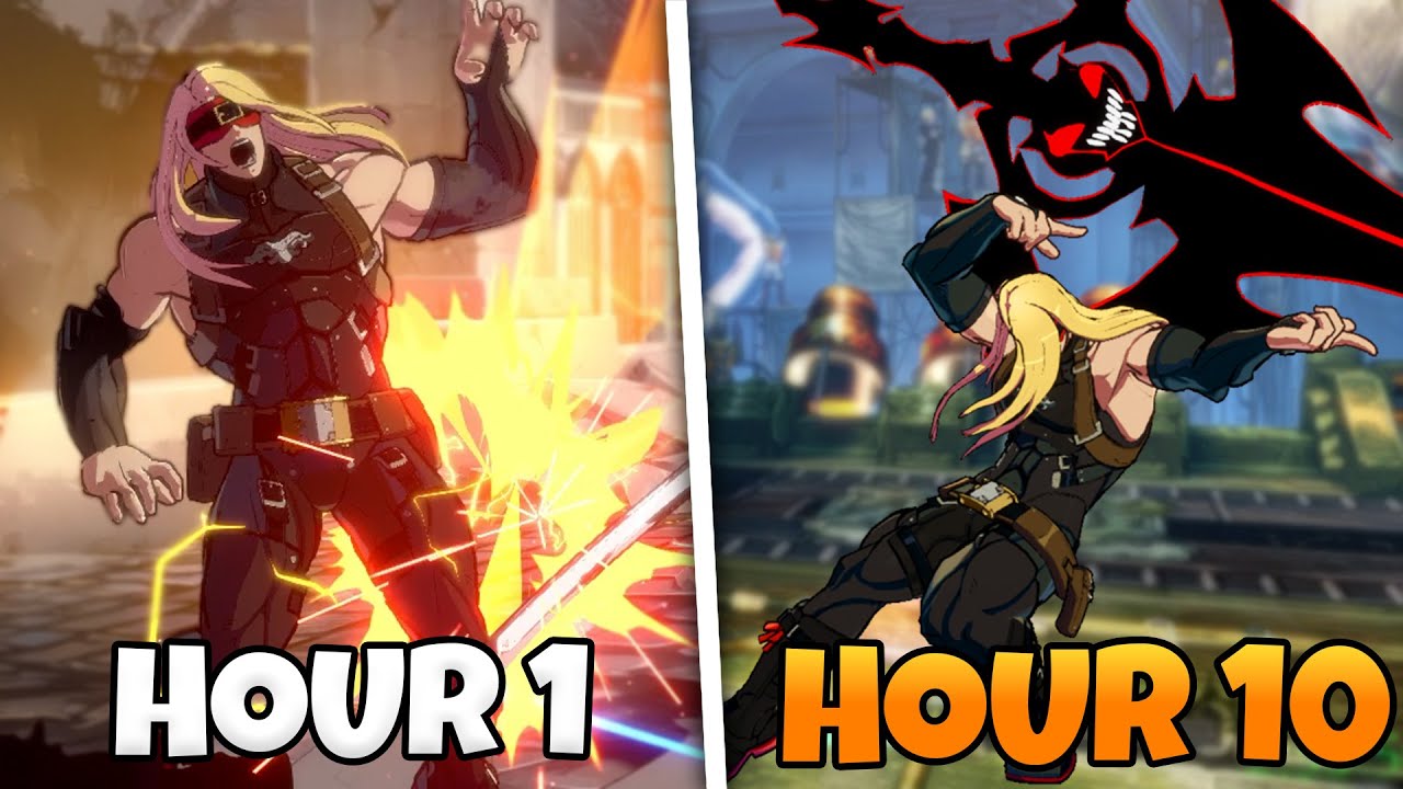 Игра за самого сложного персонажа в Guilty Gear Strive, будучи новичком.