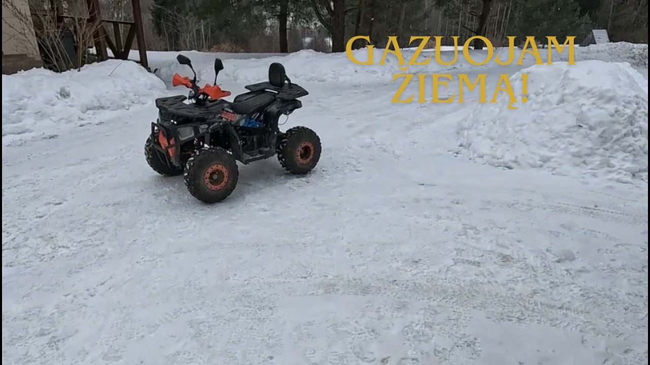 Gazuojam su sutvarkytu keturračiu!