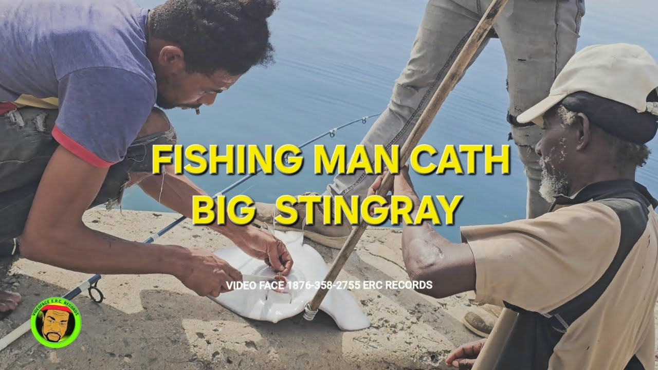 BIG STINGRAY CATCH DOWN TOWN WATER FRONT AKA FLAG BOX FISHING MUST WATCH 