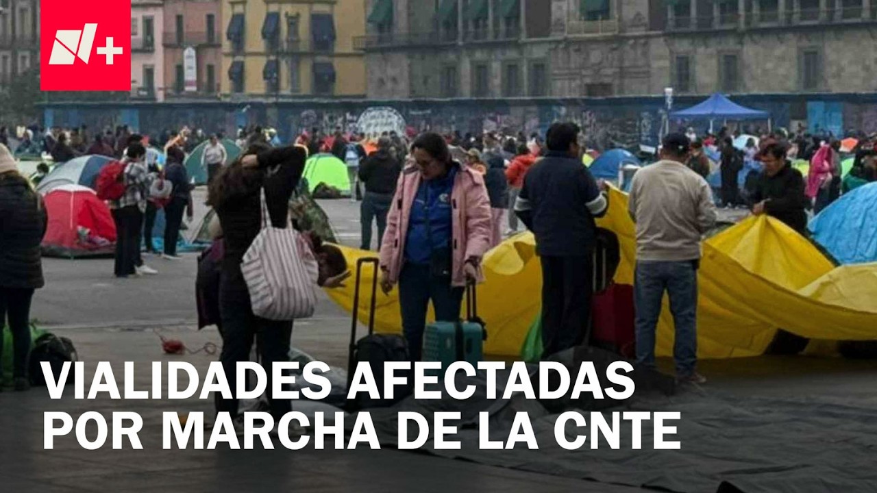Ruta de la marcha de maestros de la CNTE hoy en CDMX - Despierta