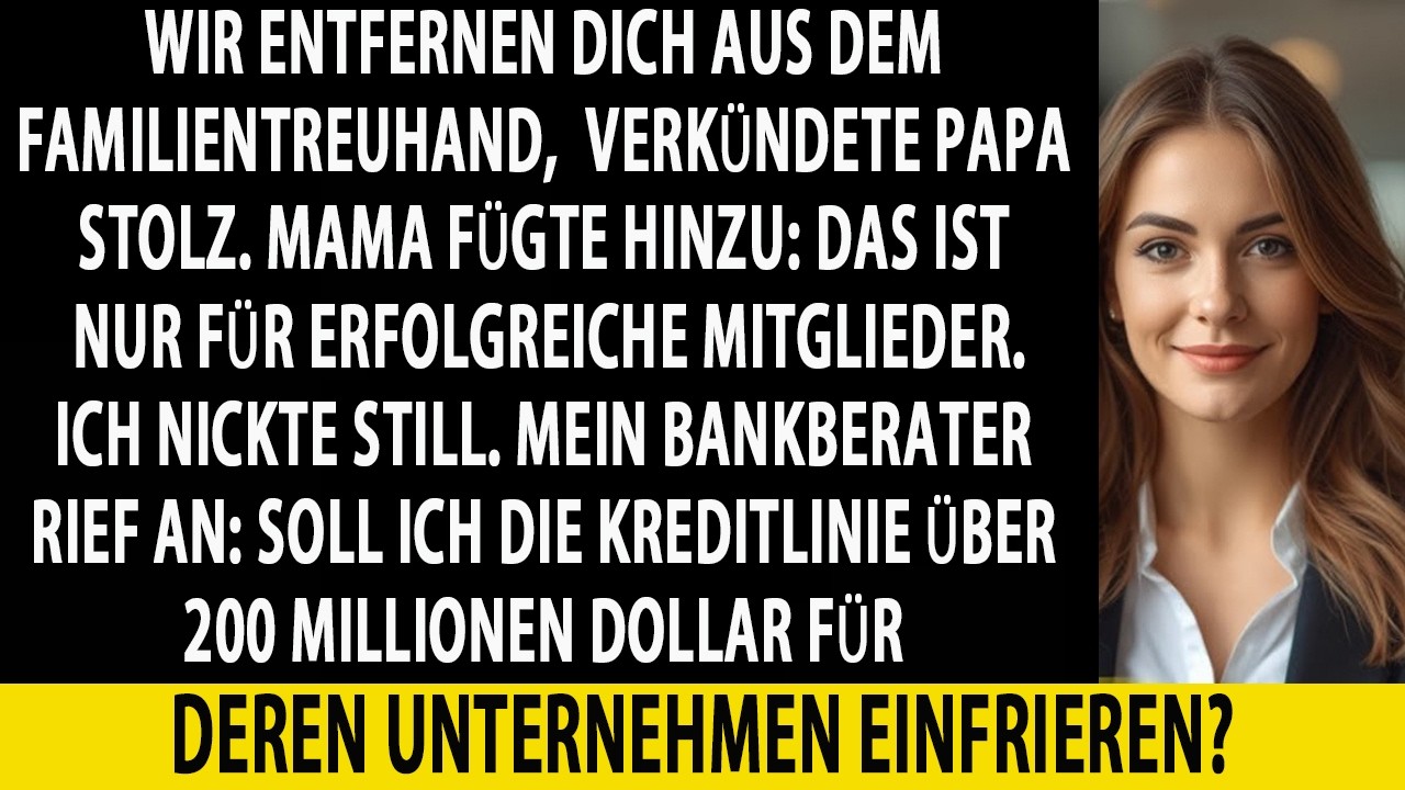 FAMILIE WOLLTE MICH ALS LAST LOSWERDEN... DABEI BIN ICH IHRE EINZIGE FINANZIERUNGSQUELLE!!!