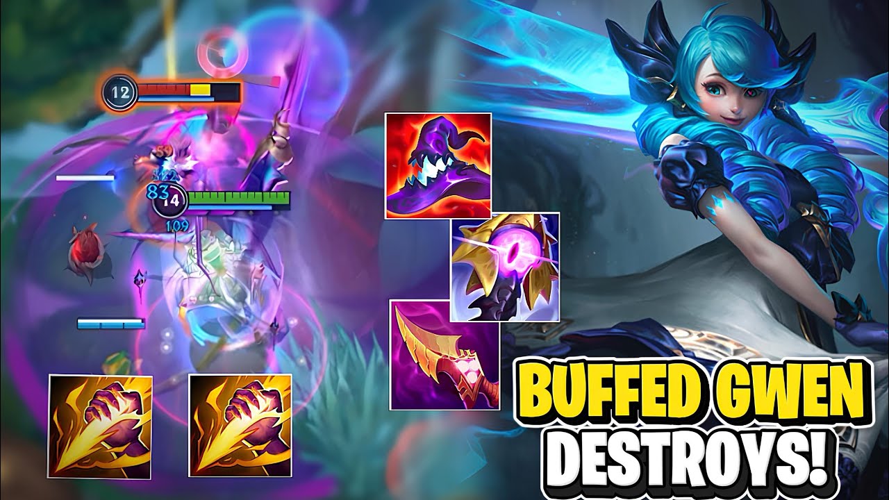 Buffed Gwen Dominates The Game on Jungle! Wild Rift (Runes & Build)