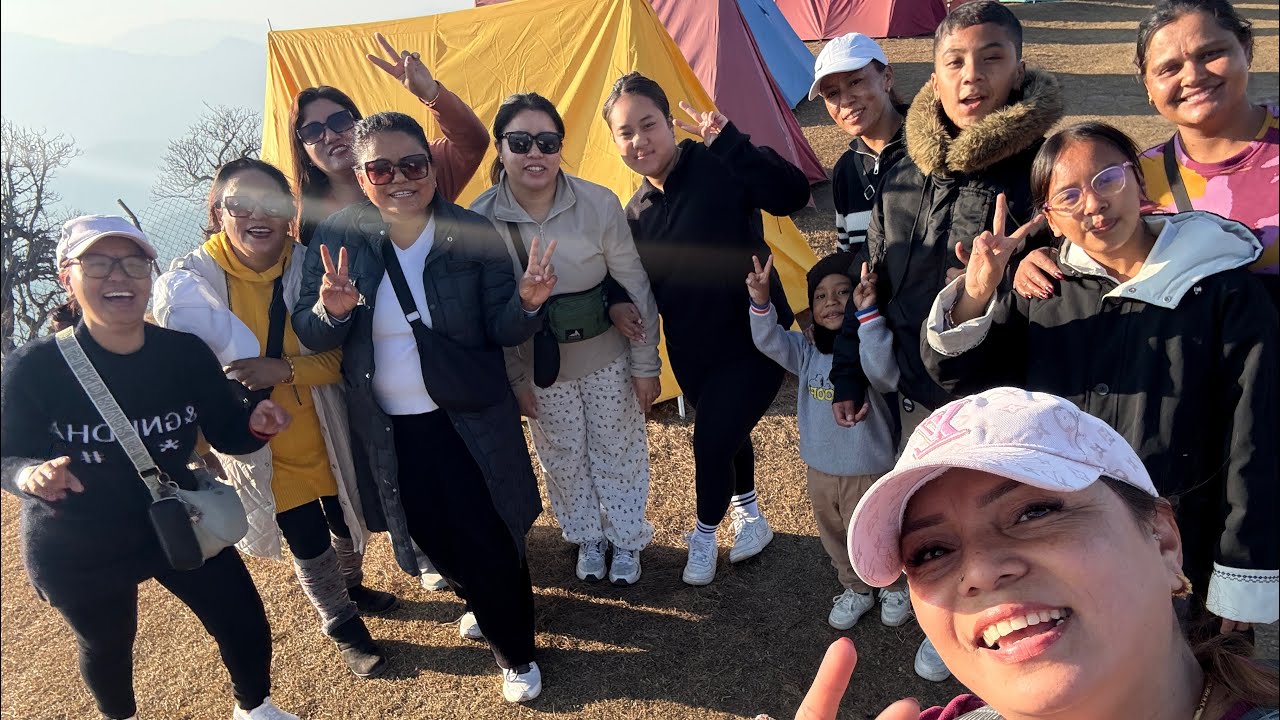 Day 1 for hiking 🥾 with Dd, baini,Fupu @ chori haru❤️❤️❤️