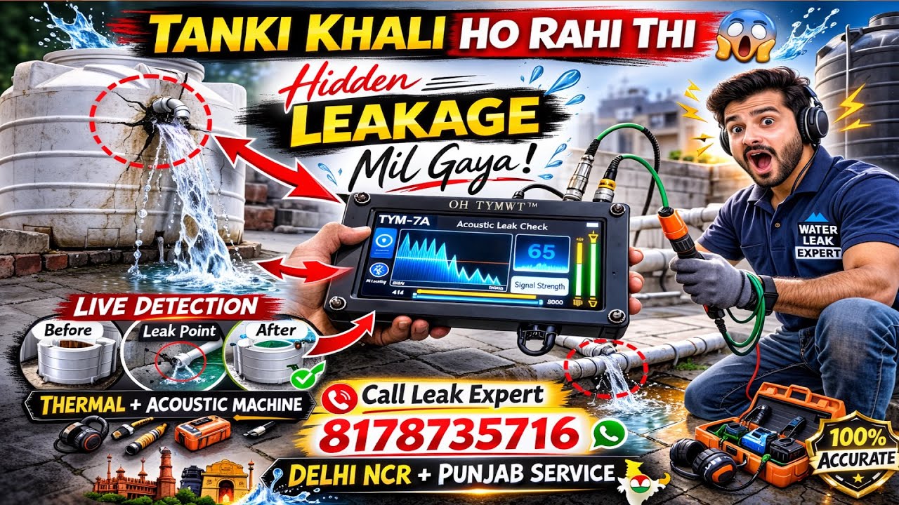Pani Ki Tanki Khali Ho Rahi Hai? Leakage Check Kaise Kare