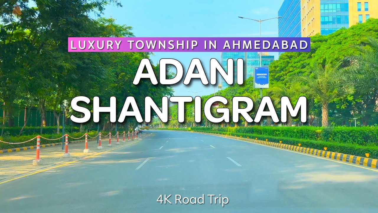 Adani Shantigram 4K Road Trip December 2025 | Full Township Drive Tour Ahmedabad | Roving With Sagar
