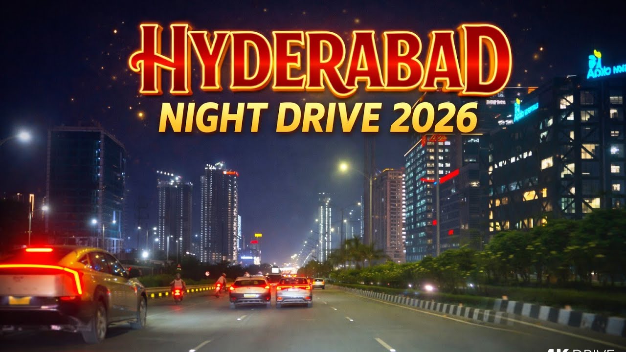 Hyderabad Night Drive 2026 | Hitech City & Financial District 4K Drive #hyderabad #construction