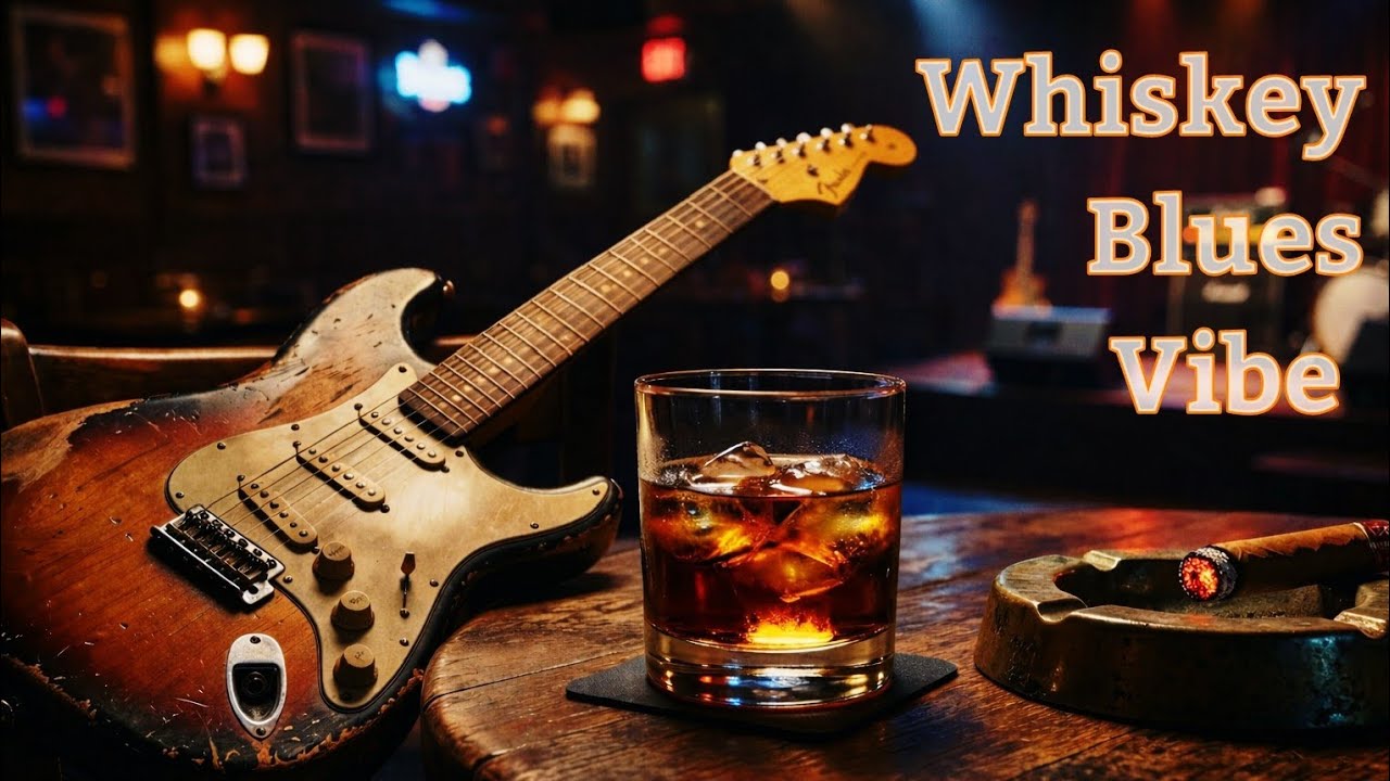 Whiskey Blues - Slow Guitar Blues for Work, Study, Relax 
