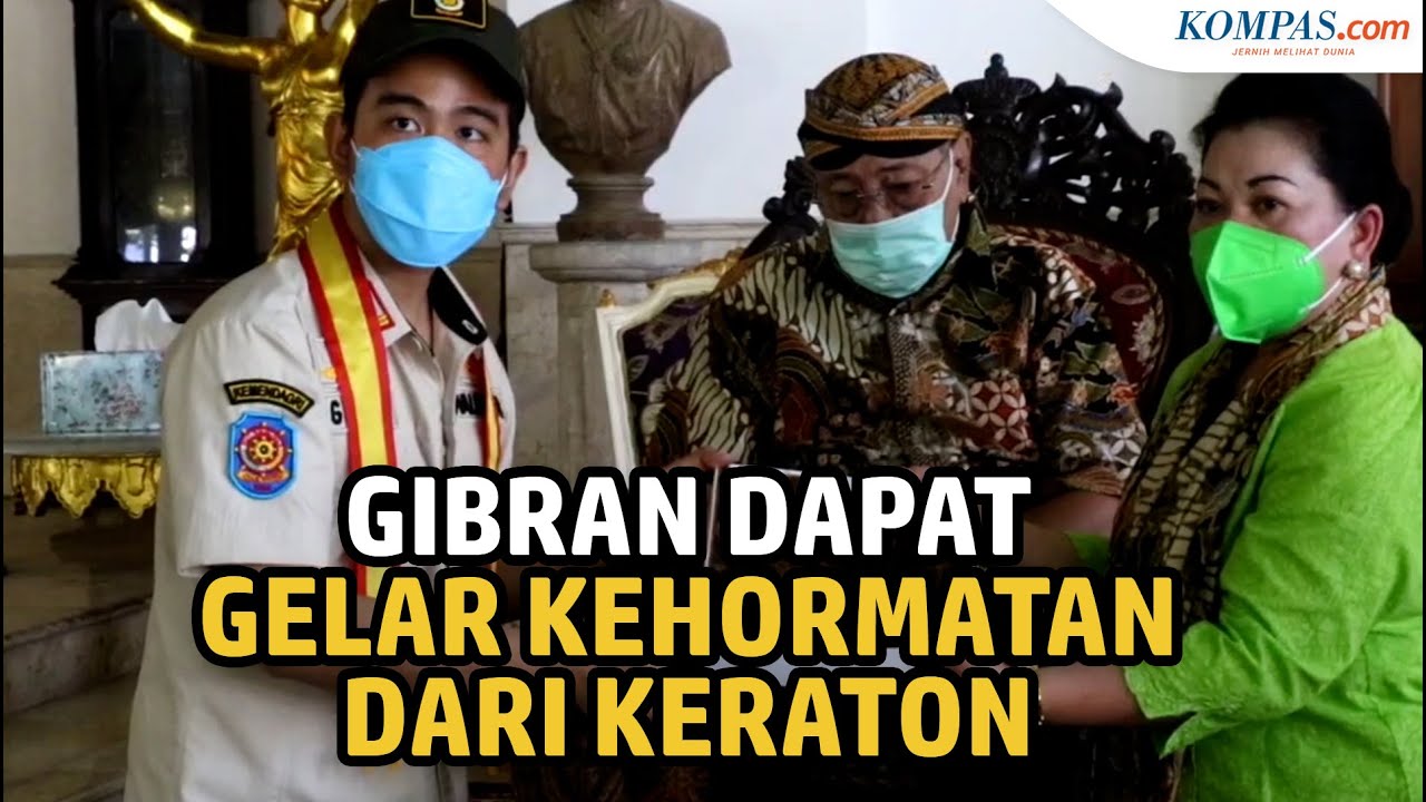 Wali Kota Solo Gibran Dapat Gelar Kehormatan dari Keraton Kasunanan Surakarta