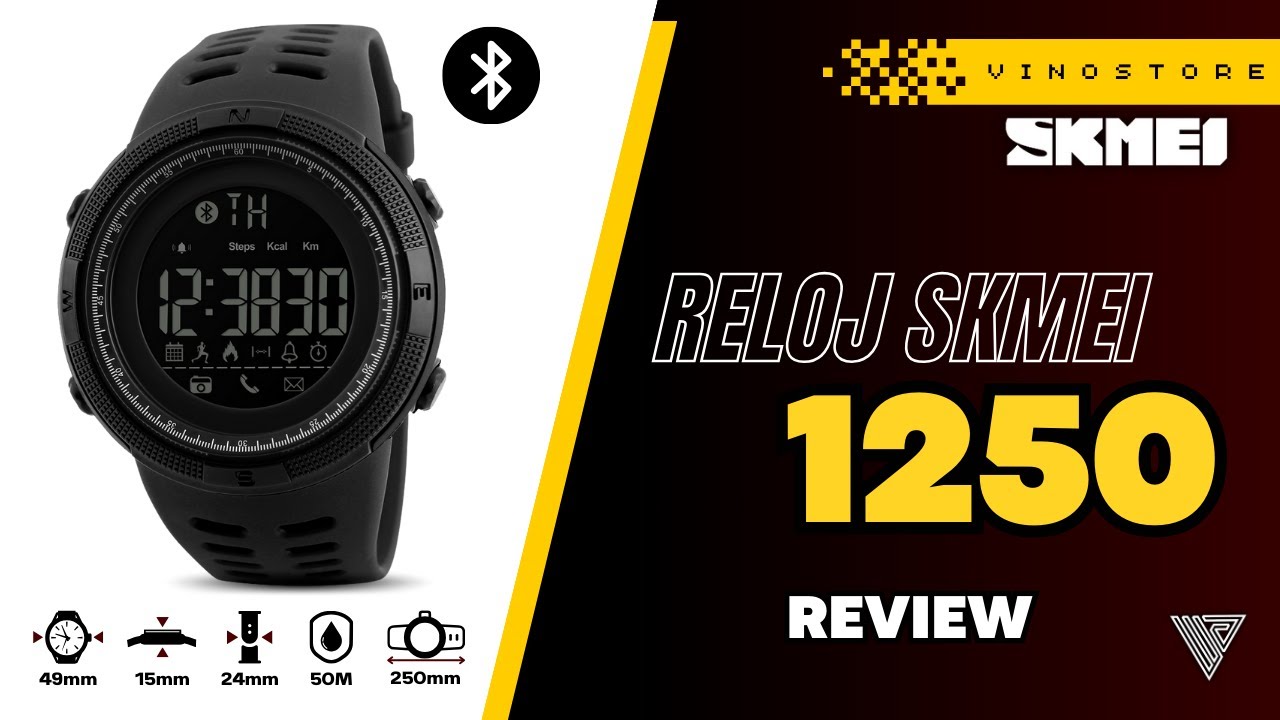 ⌚RELOJ SKMEI 1250 | REVIEW Y CONFIGURACIÓN EN ESPAÑOL | BLUETOOTH