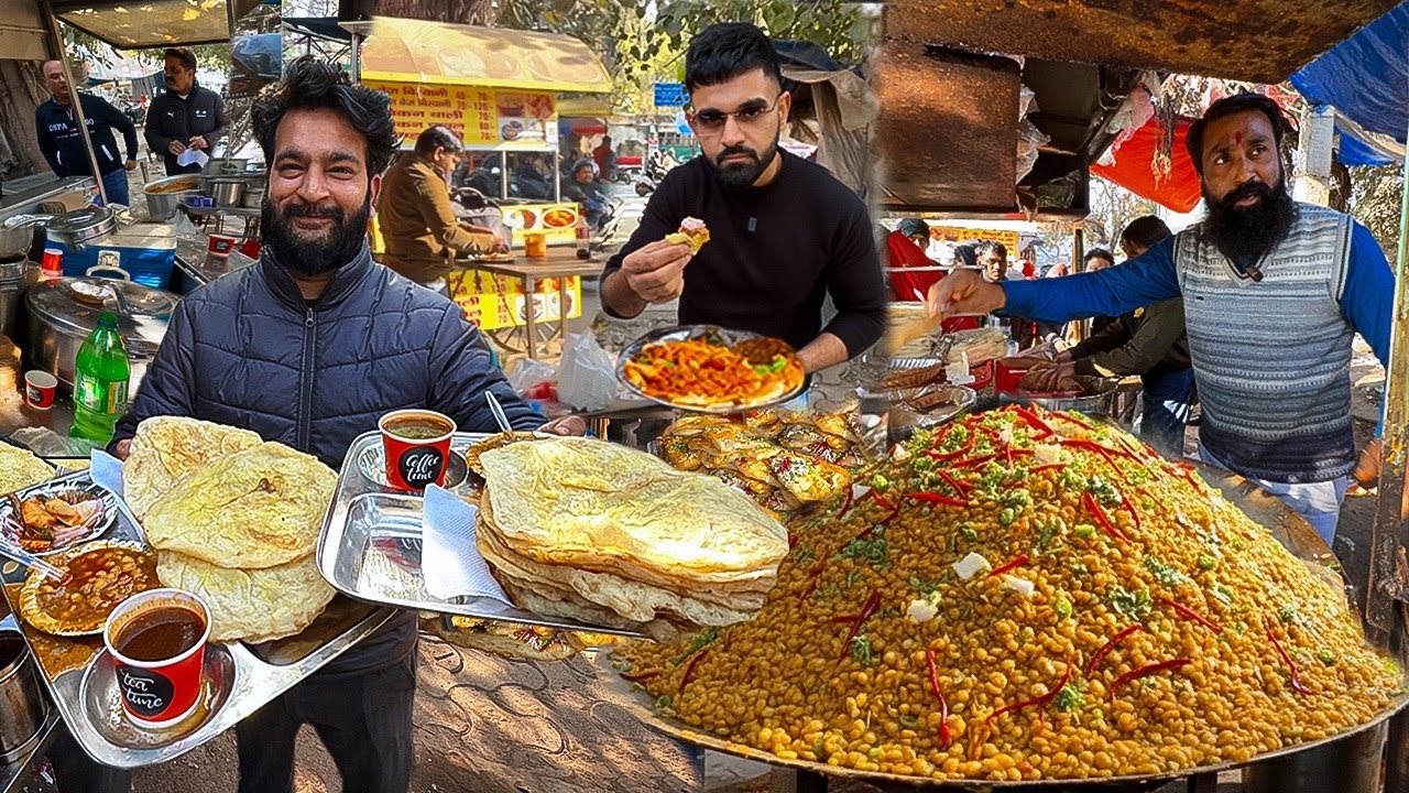 Only 2 घंटे Open 😍 Delhi Street Food | Shahi Paneer Chole Kulche, Paper Bhature, Army Lunch Canteen