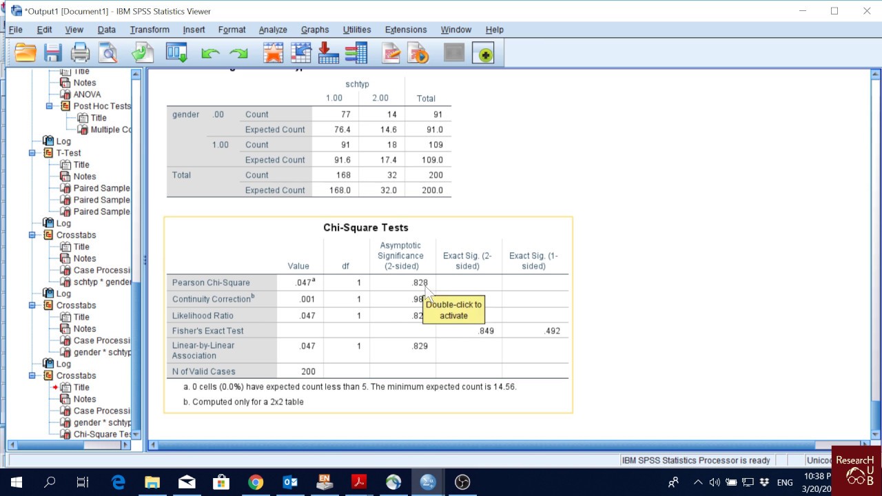 SPSS (10): Chi-Square Test