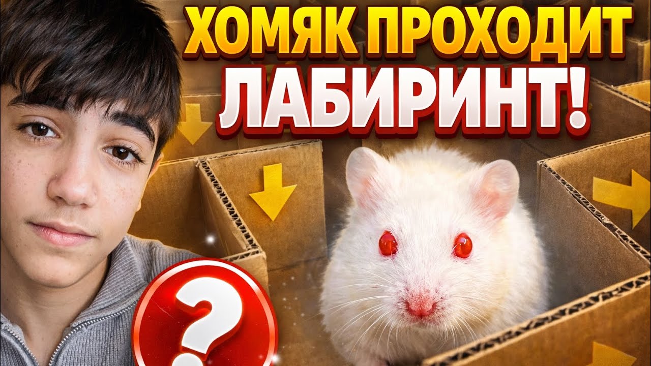 ХОМЯК ПРОХОДИТ ЛАБИРИНТ 🐹 | ПОСТРОИЛ ИЗ ЧЕГО УГОДНО! |