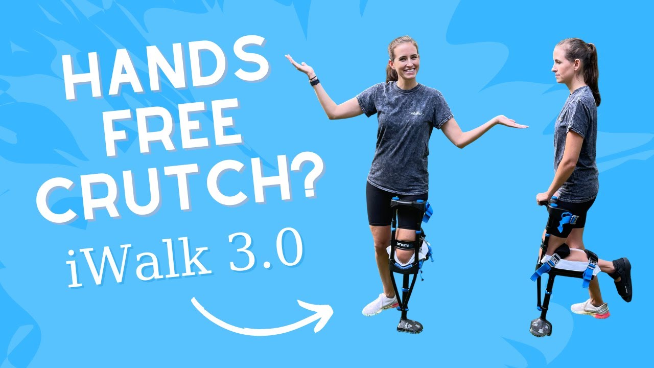 Как использовать iWalk 3.0 | Коленный костыль, костыль без помощи рук