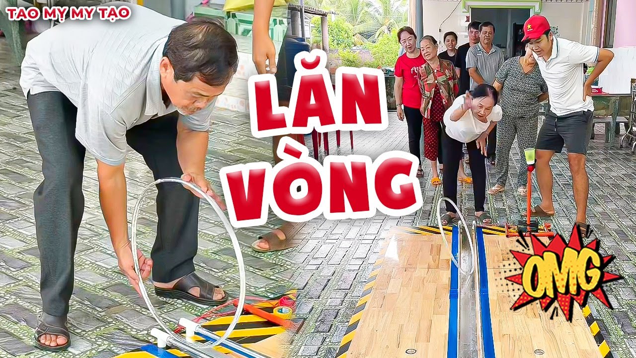 Thử Thách Lăn Vòng Không Chạm Lề Cực Khó Và Cái Kết | Tao Mỵ My Tạo