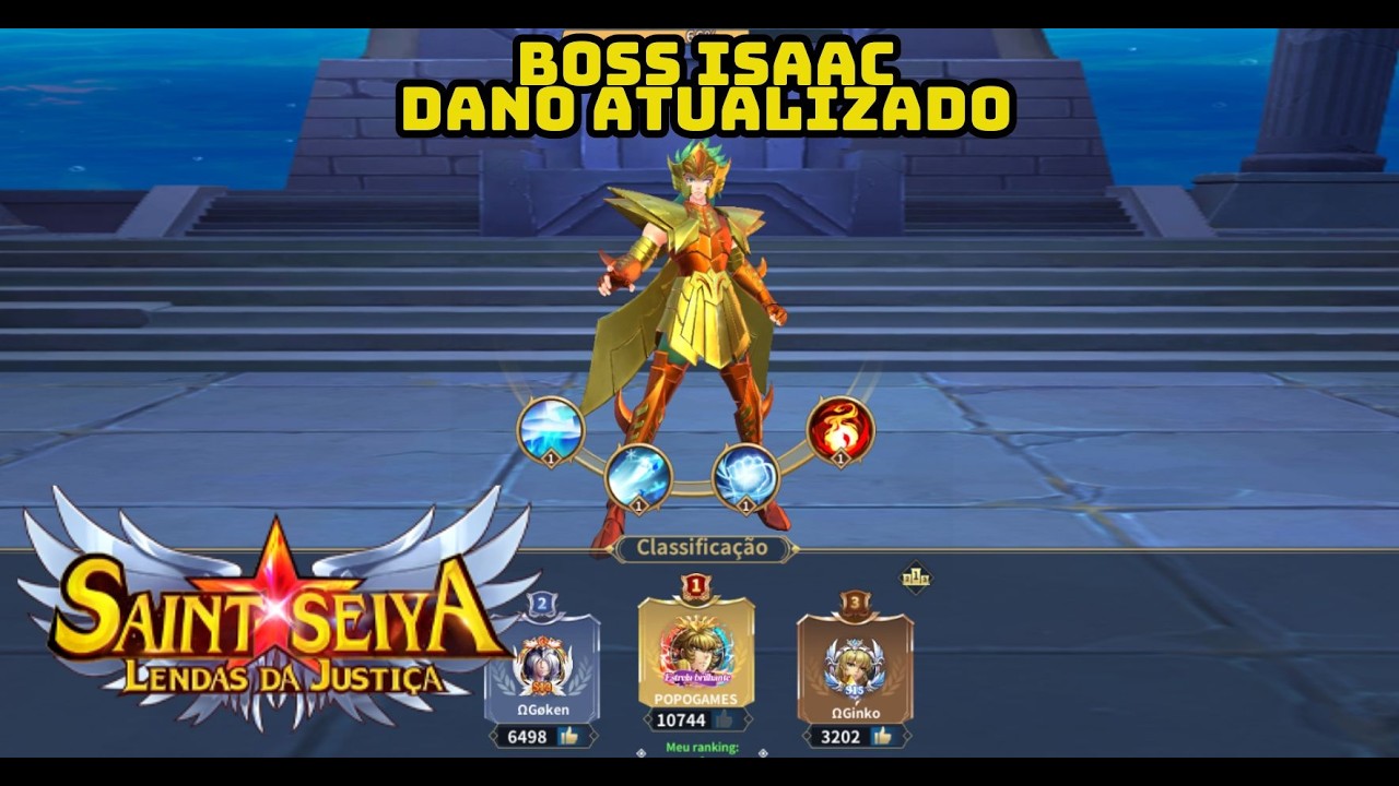 BOSS ISAAC ( NOVO DANO ) - SAINT SEIYA LENDAS DA JUSTIÇA