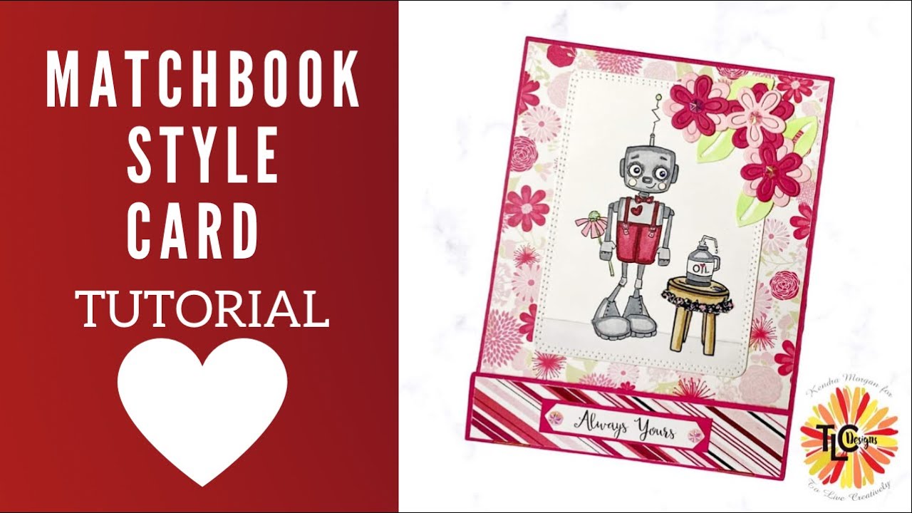 A Valentine's Day Matchbook Style Card Tutorial with TLC Designs - Sneak Peek of Mix & Match IG Hop