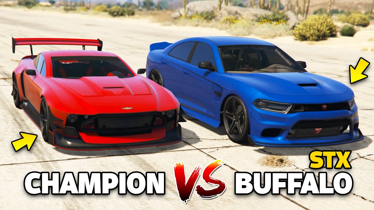 GTA 5 ONLINE - BUFFALO STX VS CHAMPION | WHICH IS FASTEST?