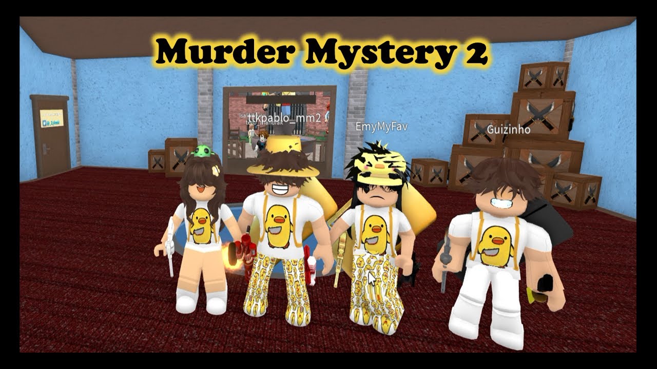 OS QUATROS PATINHOS NO MURDER - Roblox Murder Mystery 2