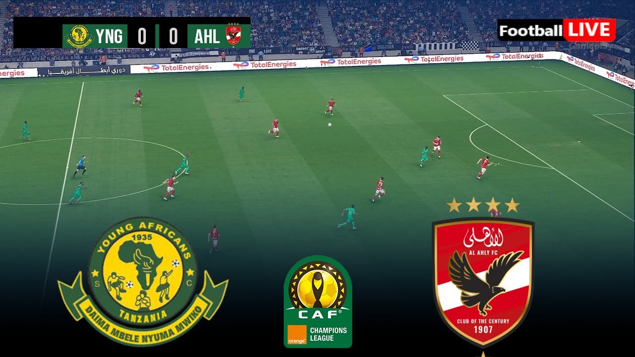 🔴 LIVE : YANGA SC vs AL AHLY - CAF Champions League 25/26 | Match Live Today | Simulation PES