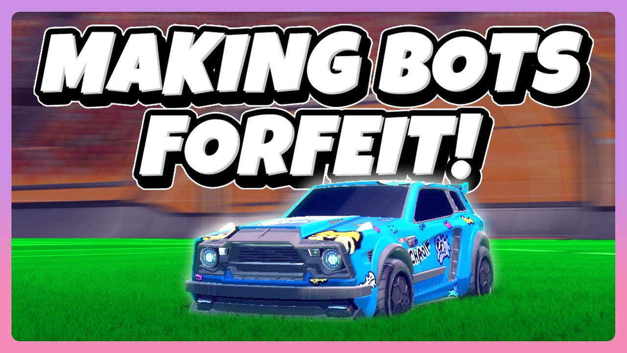 WE MADE THE BOTS FORFEIT! | Rocket League SSL 2v2