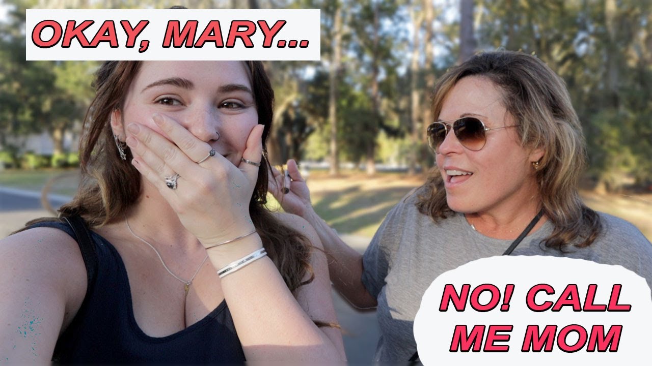 Calling my mom by her FIRST NAME to see her reaction