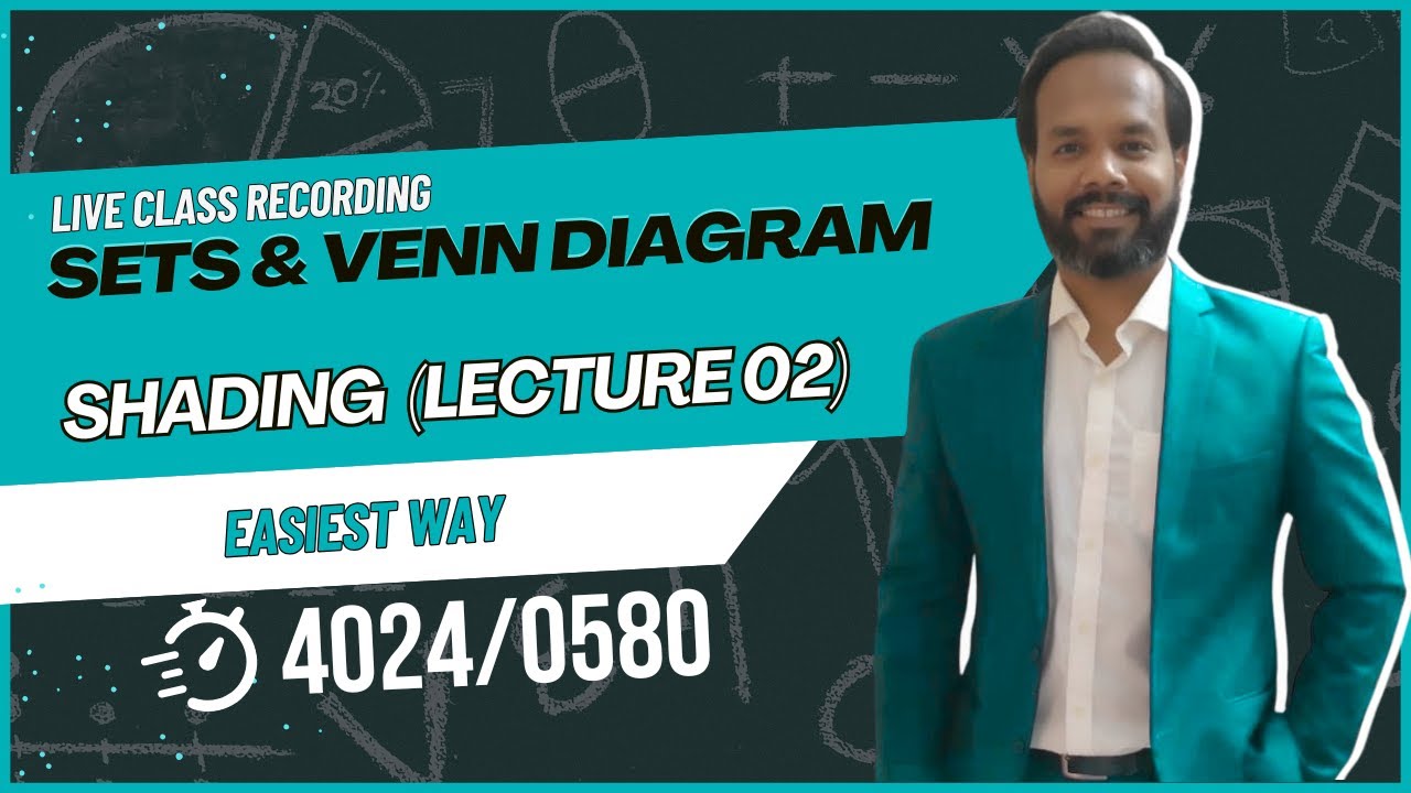 Sets 4024 | Shading of Venn Diagrams | Easy method