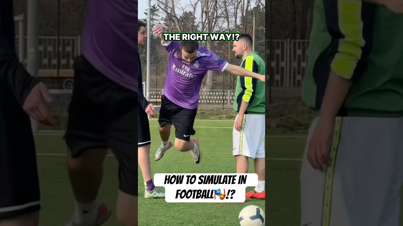 HOW to simulate in football🎭? #footballshorts #footballsimulation #soccerskills
