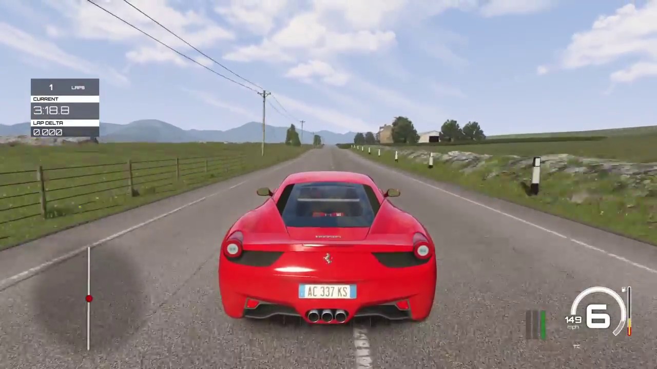Assetto Corsa Ultimate Edition | Ferrari 458 Italia | Test drive | Highlands Long