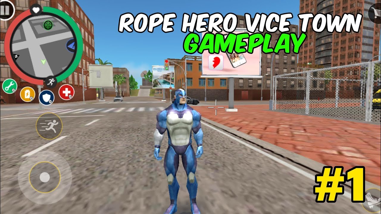 Rope hero vice town gameplay😱 #1                                       