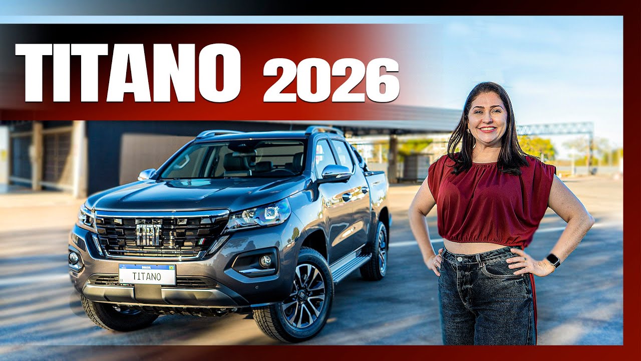 Nova Fiat Titano 2026 é praticamente outra picape!
