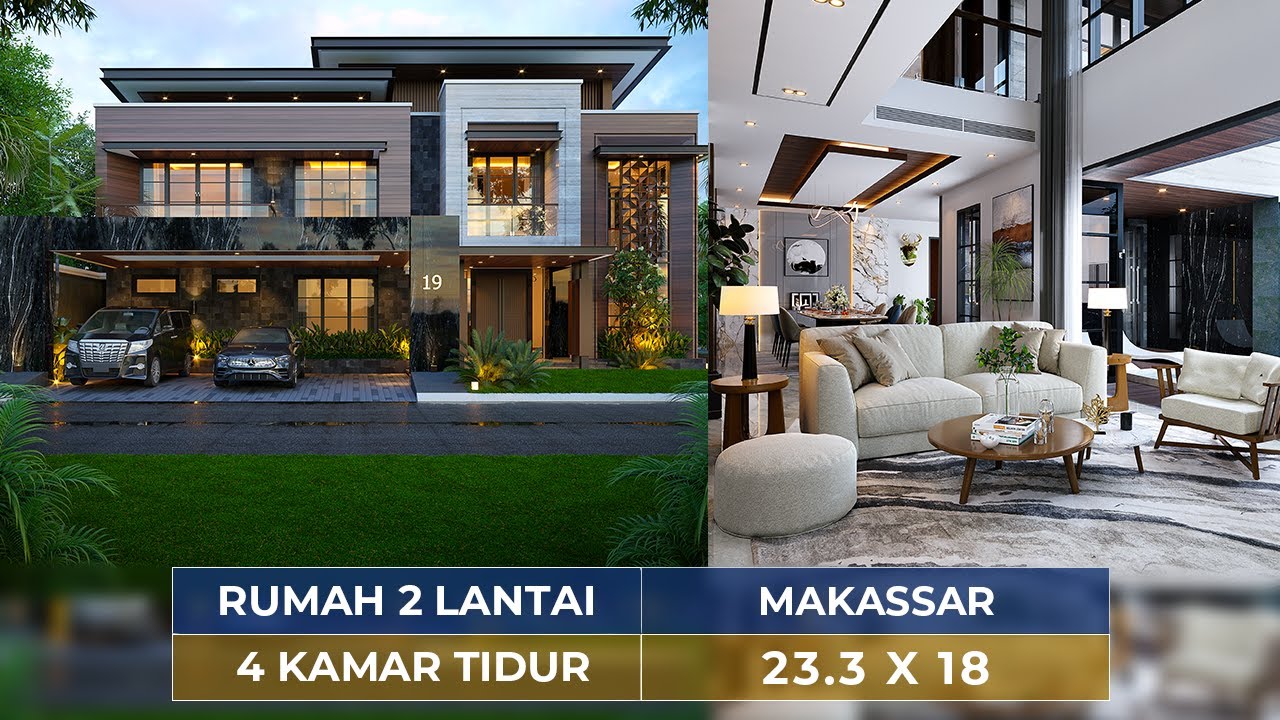PUNYA BACKYARD IDAMAN, INI MEWAHNYA DESAIN RUMAH BERGAYA MODERN DI MAKASSAR - JASA ARSITEK