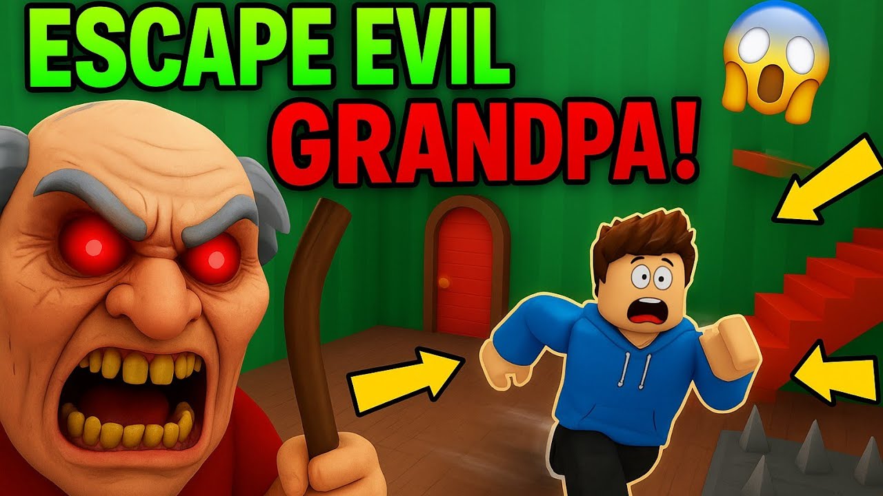 ESCAPE EVIL GRANDPA! 👴😱 | Roblox Obby (Funny Gameplay)
