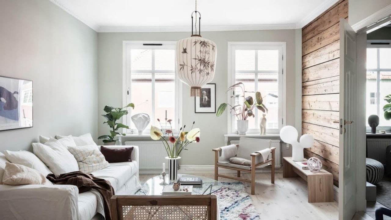 calm Scandinavian apartments with rustic touch