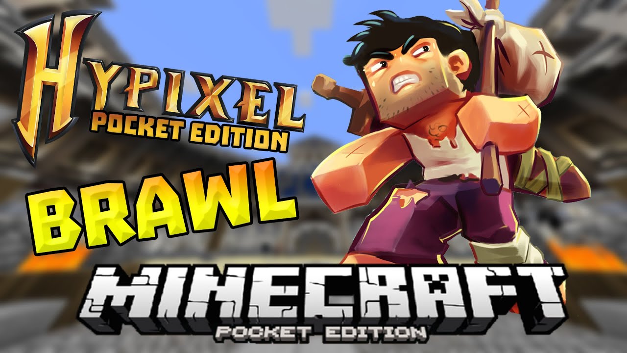EPIC BRAWL MINIGAME!!! - Hypixel PE Server - Minecraft PE (Pocket Edition)
