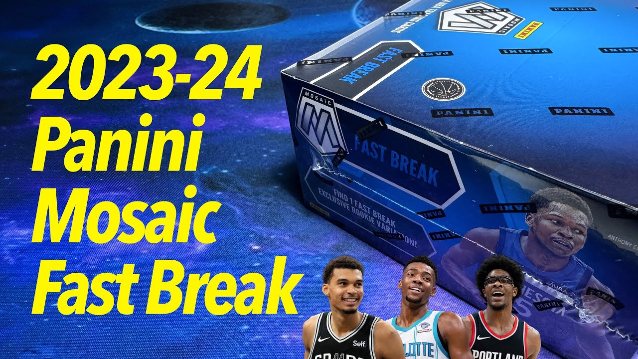 3 WEMBYS in 1 PACK! 2023-24 Panini Mosaic NBA Basketball Fast Break Box