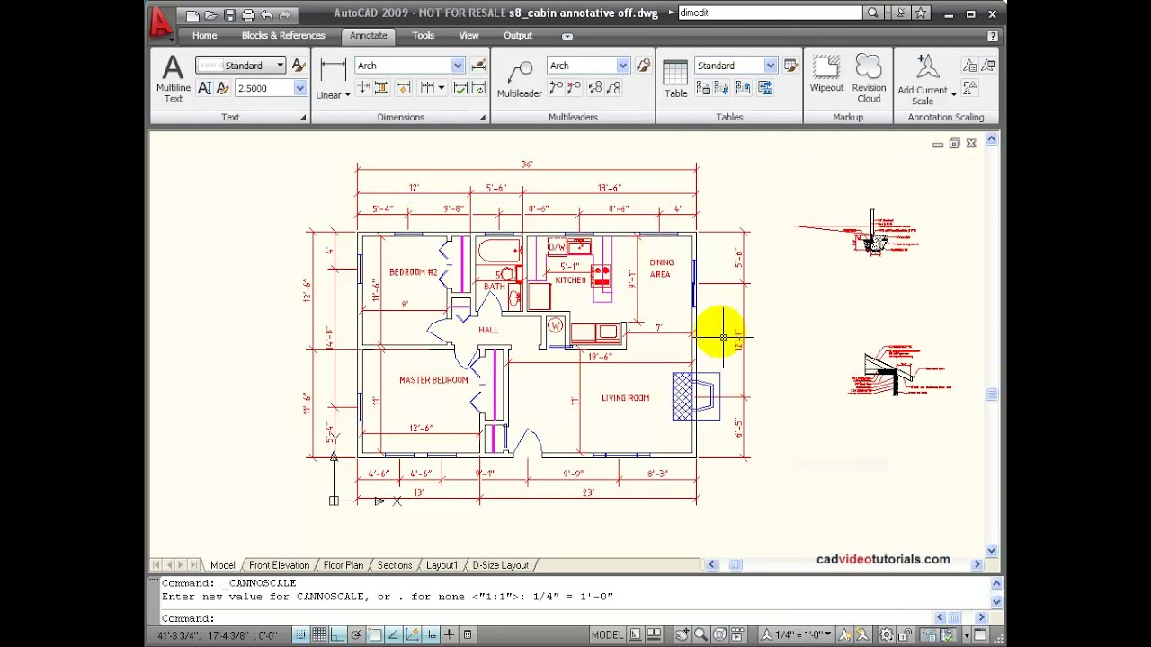 AutoCAD Explained - Applying Annotation Scales to an Existing Drawing