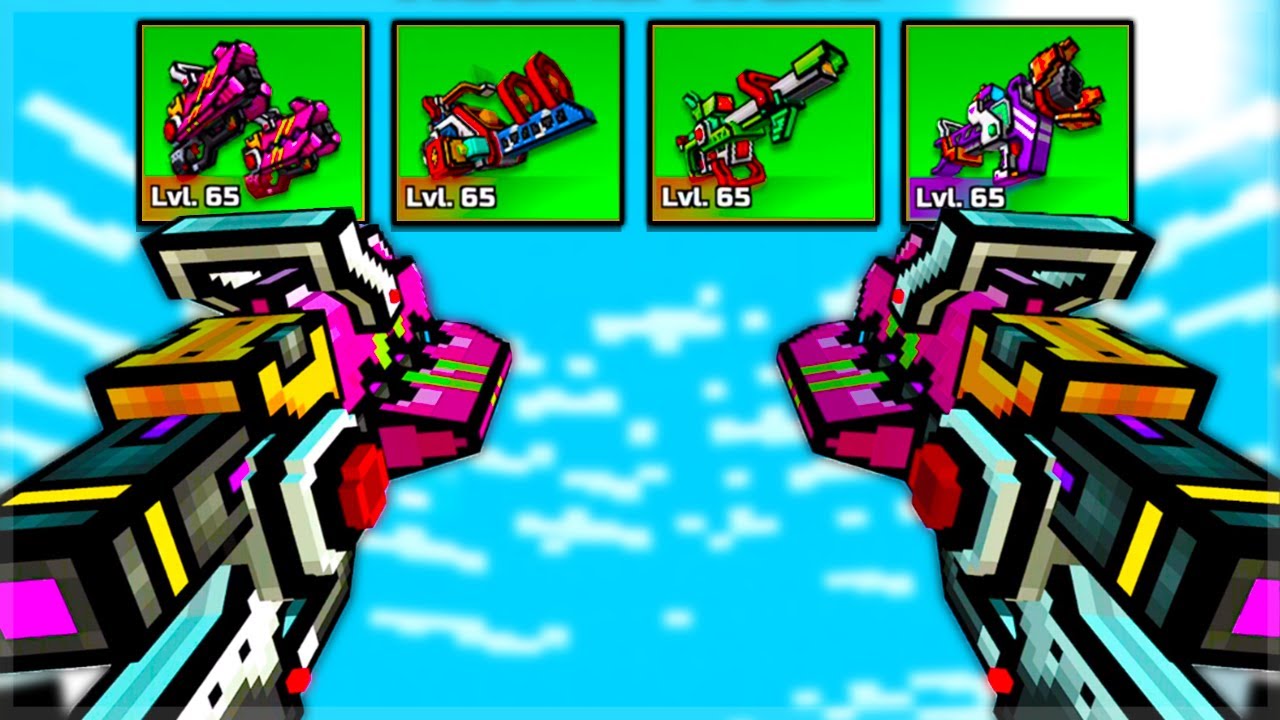 Using ALL Mecha Season Battle Pass Weapons But Are They Good.... (Pixel Gun 3D)