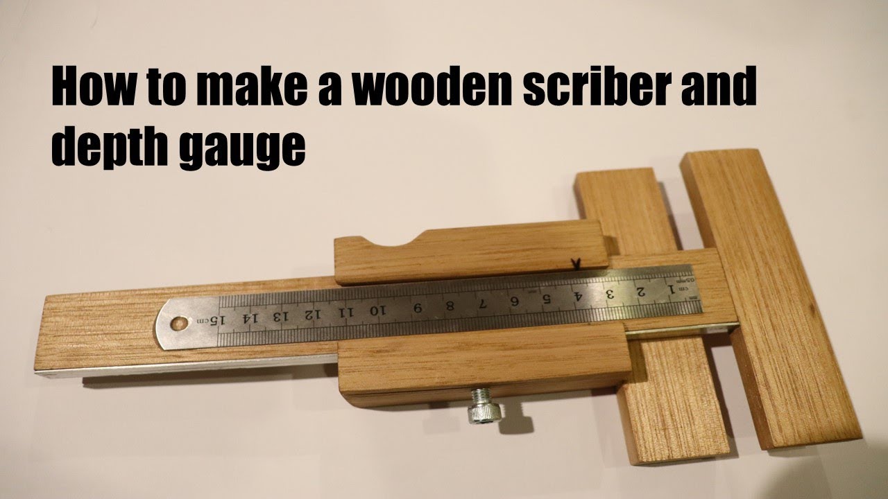 How to make a wooden scriber and depth gauge /DIY