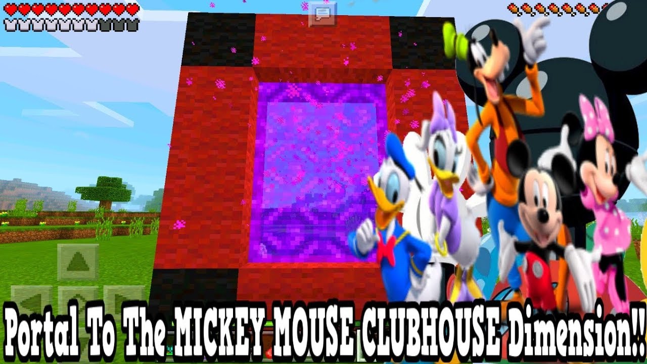 Minecraft Pe - Portal To The Mickey Mouse Clubhouse Dimension - Mcpe Portal To The Clubhouse!!!