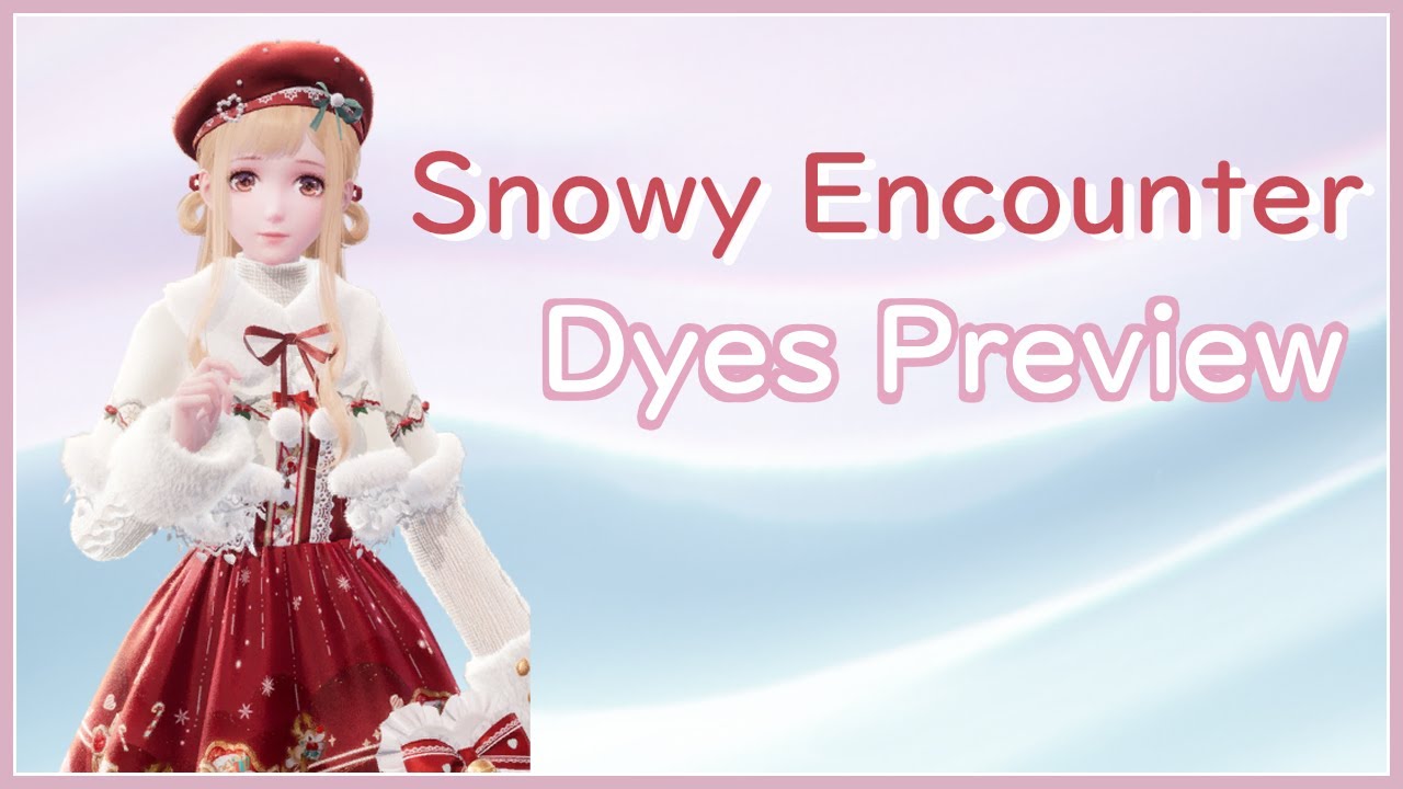【Dyes Preview】Snowy Encounter • Pear-Pal Store outfit【Infinity Nikki】