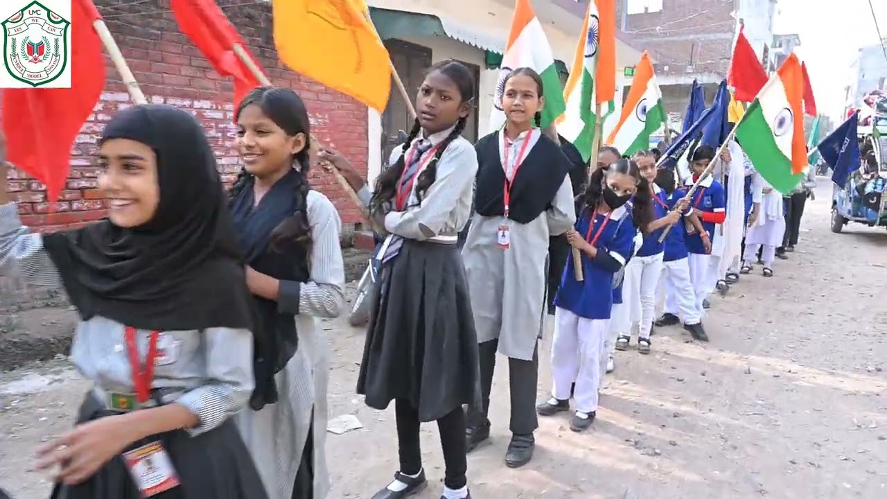 18/11/2023 2nd Educational awareness  rally Unique Model Convent School Machhariya kanpur