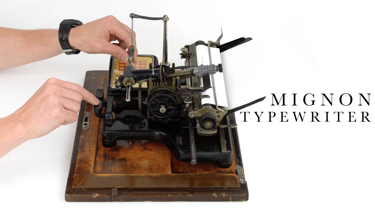 1905 Mignon 2 typewriter