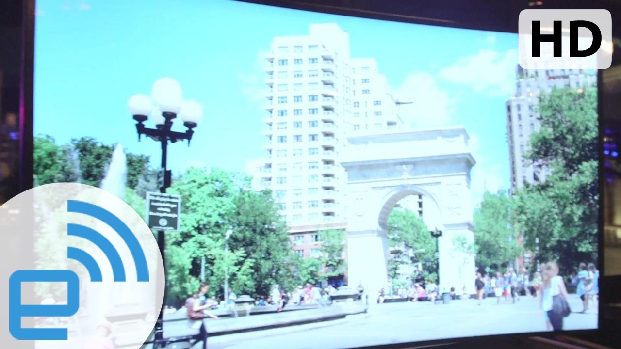 Samsung's 85-Inch bendable TV at CES 2014 | Engadget