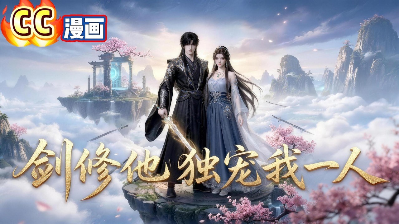 《劍修他獨寵我一人》我長相清純、性格淡漠，恰好契合天才劍修的審美，被家族送往岳西宗聯姻。本以為他滿心抵觸，誰知他當場變臉，傾盡宗門稀世珍寶相贈，甚至拿出本命法器。#動漫